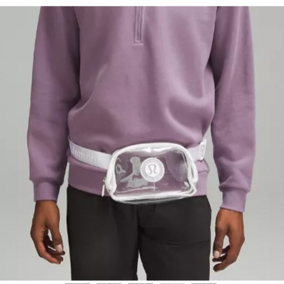 NWT White/Vapor Clear Logo lululemon Everywhere Belt Bag (EBB) - Picture 12 of 12